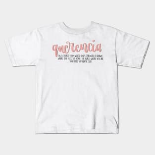 Querencia Aesthetic Word Definition Kids T-Shirt